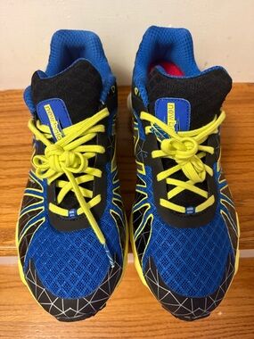 New Balance men  Blue and Yellow Athletic Sneakers